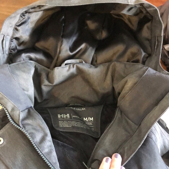 Helly Hansen | double collar grey winter coat - Picture 5 of 7